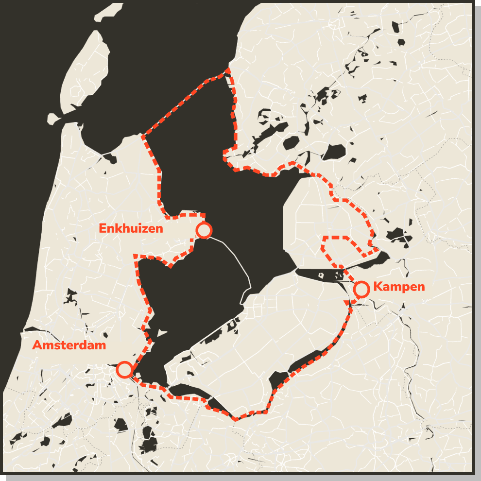 Lange afstand Fietsroutes